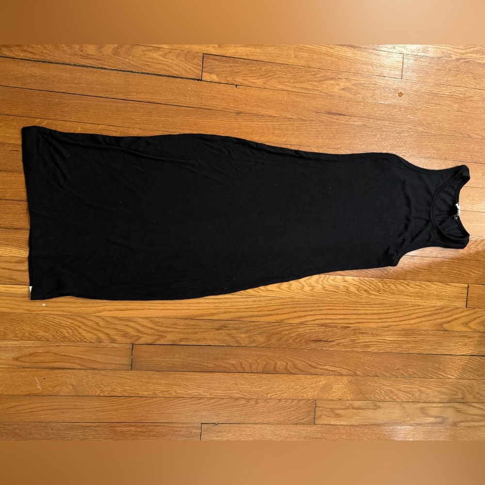 Splendid black ribbed dress